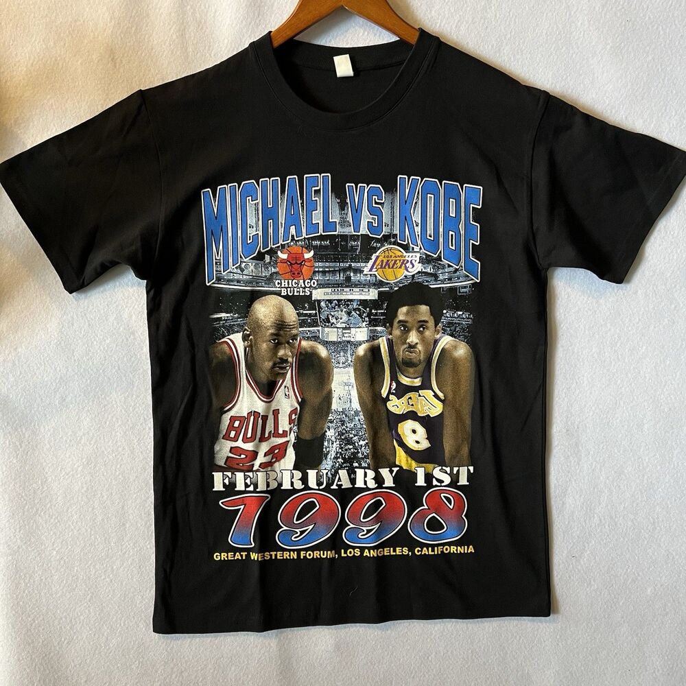 Michael Vs Kobe Feb 1st 1998 Tee Size Medium